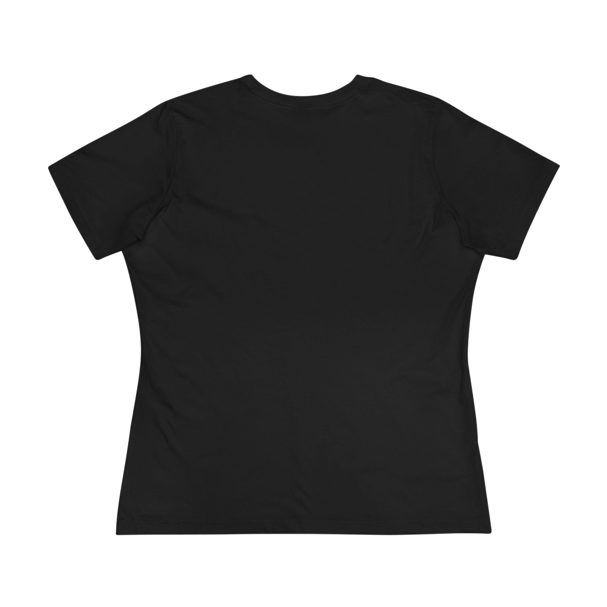 Black  t-shirt on a white background